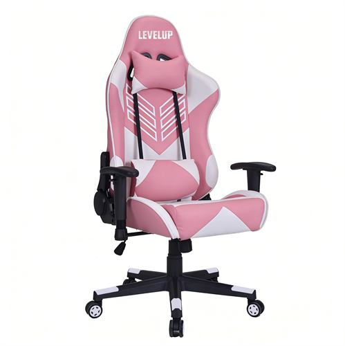 כיסא גיימינג בצבע ורוד 7002-P מבית LEVEL UP