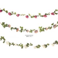 שרשרת 10 פרחים גדולים 2 מ'