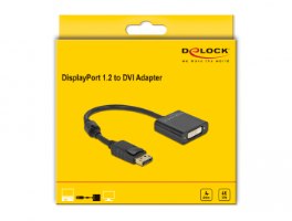 מתאם אקטיבי Delock Active DisplayPort 1.2 Adapter to DVI 4K
