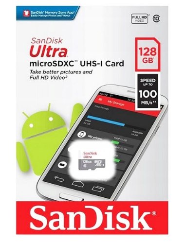 כרטיס זכרון 128GB סנדיסק - SDSQUNR