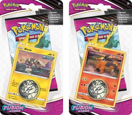 קלפי פוקימון סט 2 יח' בליסטר Pokemon TCG: S&S Fusion Strike Checklane Blister