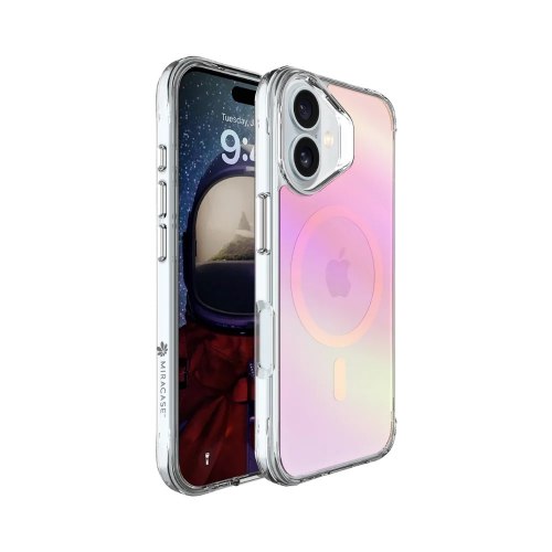כיסוי ורוד עבור Miracase Mirachrome iPhone 17