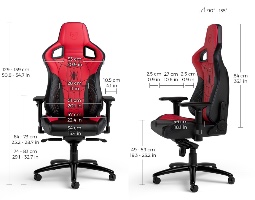מידות כיסא Noblechairs EPIC Spider-Man Special Edition – להתאמה מושלמת