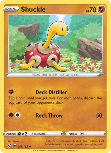 קלף בודד single פוקימון - shuckle - Vivid Voltage - 085/185