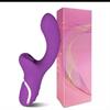 סגול עם קופסה - ויברטור בעל 2 פונקציות לאישה