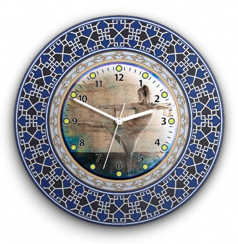 שעון קיר מעוצב, זכוכית אקרילית, דגם 2034  TIVA DESIGN