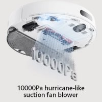 שואב שוטף רובוטי שיאומי דגם Xiaomi Robot Vacuum S40 בצבע לבן