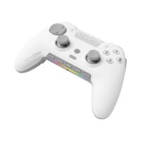 בקר גיימינג אלחוטי למחשב צבע לבן Scuf Envision Pro Revival Series – בקר יחיד בצבע לבן ואפור עם תאורת LED צבעונית USB