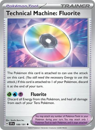 קלף בודד single פוקימון - technical machine : fluorite - Surging Sparks - 188/191