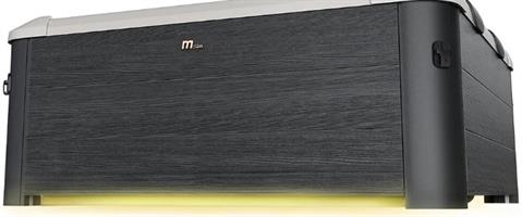 MSPA Oslo Plus ג’קוזי מרובע עם מבנה קשיח ועיצוב דמוי עץ יוקרתי
