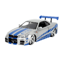 ג'אדה מהיר ועצבני - ניסאן ג'י טי אר - 1:24 (Jada Toys Fast & Furious Brian’s Nissan GT-R (BNR35