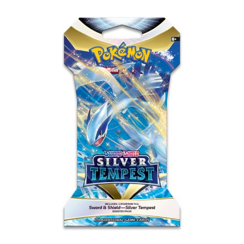 קלפי פוקימון חבילה מוסלבת Pokemon TCG Sword & Shield 12 Silver Tempest Sleeved Booster Pack