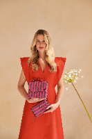 Cross Body דגם FRANCES פסים מידות 19x7x17.5 ס"מ של חברת PIP STUDIO