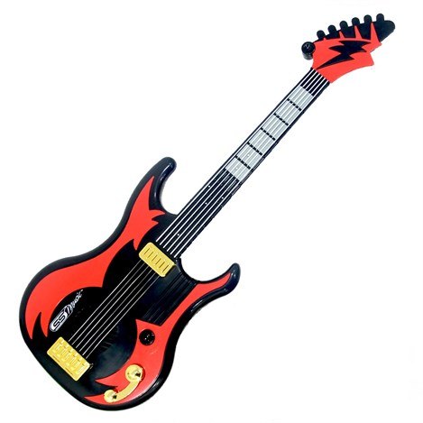 סופר סוניקס - גיטרה חשמלאית ומיתרים צבע שחור