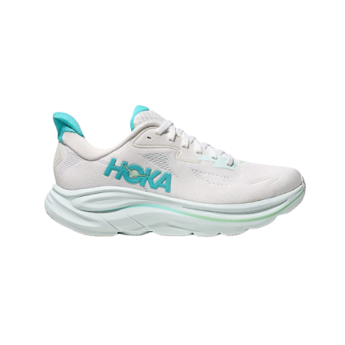 HOKA CLIFTON 10 נעלי ספורט נשים הוקה קליפטון 10 בצבע לבן/כחול סיאלו | רוחב לבחירה