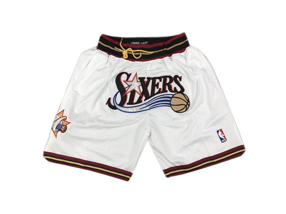 מכנסי NBA קצרים פילדלפיה 76' Just don לבן