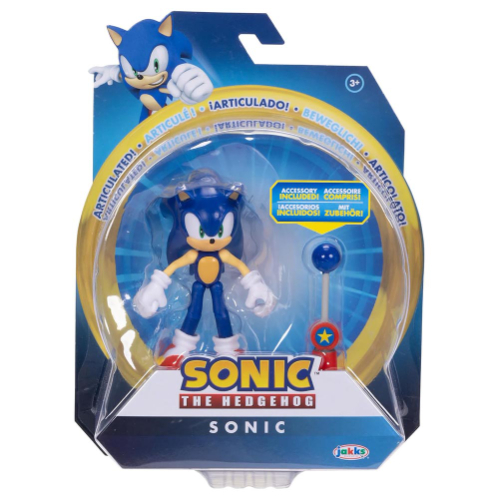 סוניק - בובת מטאל כחול  9 ס"מ - SONIC THE HEDGEHOG MINI FIGURE METAL