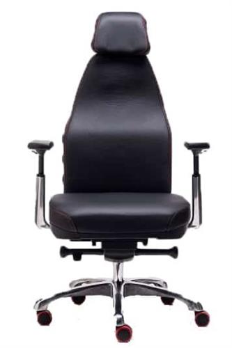 כיסא אורטופדי ארגונומי פרסטיז גבוה ריפוד עור Posture Balance Prestige High Back Leather מבית קיסר Keisar
