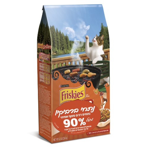 פריסקיס נתחי ברביקיו 1.42 ק"ג מזון לחתולים - FRISKIES TENDER CRUNCHY COMBO 1.42KG