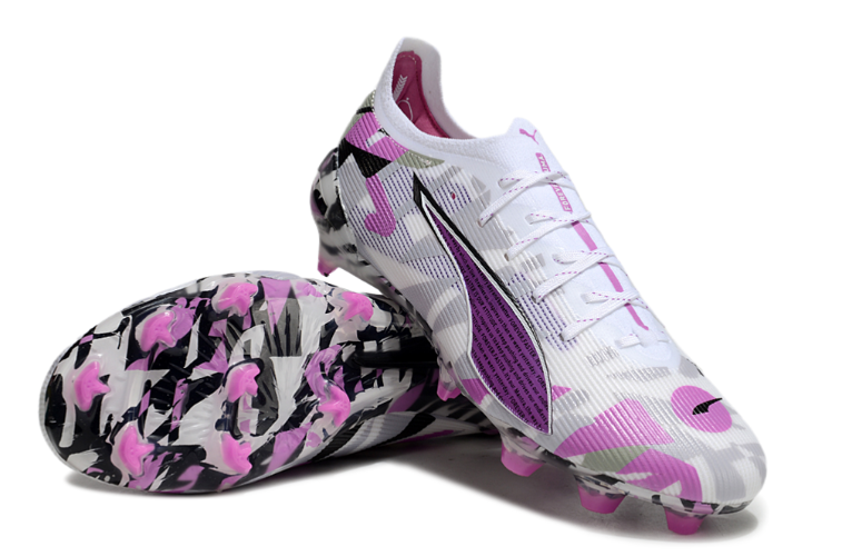 נעלי כדורגל פומה Puma Ultra 5 Ultimate סגול לבן