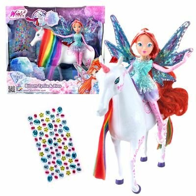 בובת וינקס עם חד קרן בלום ואלס Winx Club  Bloom Tynix & Elas Unicorn