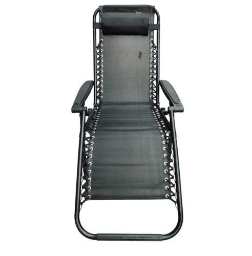 כיסא ים מתקפל עם החלקה ממצב ישיבה למצב שינה,מכיל גומיות לאורך שני צדדי הכיסא.