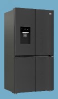 מקרר 4 דלתות 565 ליטר מקפיא תחתון דגם GN1518XBRP בקו BEKO נירוסטה מושחרת