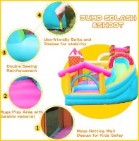 מתנפח קפיצות עם מגלשה גלידה D72043 מבית Doctor Dolphin