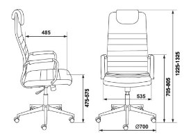 כיסא משרדי - BUROCRAT KB-9N ECO OR-12 - צבע בז'