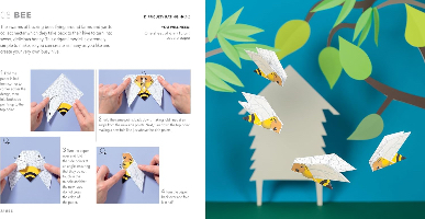 ספר אוריגמי פרפרים וציפורים