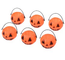 6 יח' דלי פלסטיק מיני דלעת