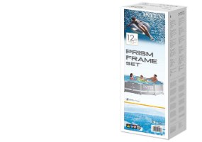 בריכת עמודים עגולה | 366X76סמ| מקט 26710 |Prism Frame| INTEX | קפיץ קפוץ