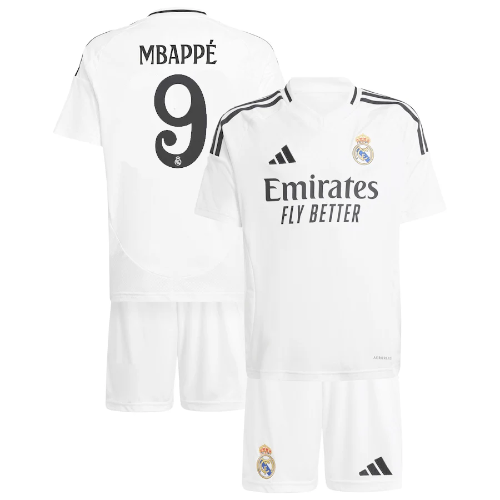 חליפת ילדים ריאל מדריד בית 24/25 - Mbappé