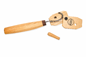 סכין מעוקלת קטנה לגילוף כפות\כפיות hook knife 5   עבודת יד