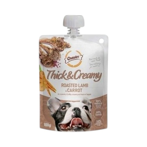 THICK&CREAMY | מחית לכלב כבש צלוי וגזר | 100 גר'