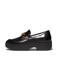 Fitflop F-Luma Chunky-Snaffle Box loafers פיטלפופ מוקסין צ'אנקי שחור