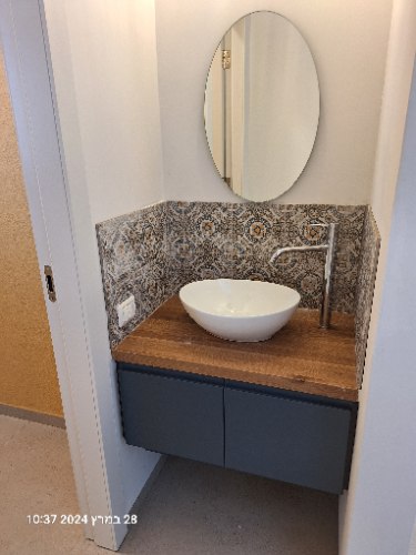 מראה אובלית עומדת לשירותים 60/40