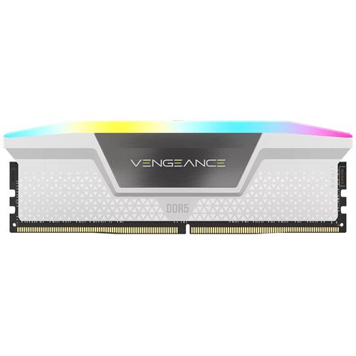 זיכרון למחשב נייח Corsair DDR5 16GB 6000 CL38 Vengeance RGB לבן