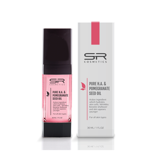 סרום חומצה היאלורונית ושמן רימונים - SR Cosmetics Wrink-Les H.U. Pomegranate