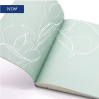 מחברת סקצ'בוק A5 מעוצבת Floral Doodles