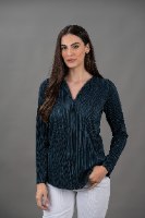 חולצת פליסה כחול פטרול
