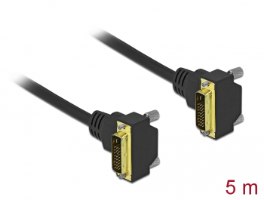 כבל מסך Delock Cable DVI 24+1 90° Left angled Male To DVI 24+1 90° Left angled Male 5 m