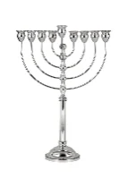 חנוכיה מכסף טהור - דגם גוליה (M)
