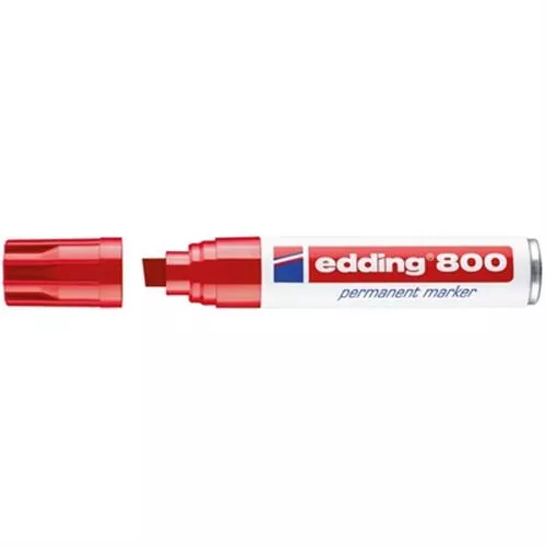 טוש פרמננט 800 טיפ 4-12 מ"מ אדום אדינג edding