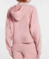 TOMMY HILFIGER Womens L/S Pink Crop Hoodie
