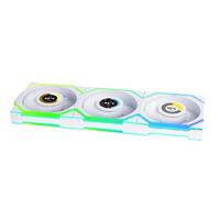 Lian-Li UNI SL Wireless LCD 120mm Reverse White x3 Fans