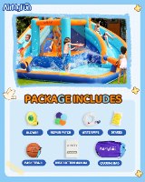 מתנפח מים עם מגלשה כפולה W83048 מבית Doctor Dolphin
