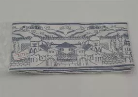 עטרה לטלית רקמת ירושלים הבנויה כחול
