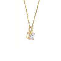 שרשרת יהלום סוליטר מזהב 14K משובצת 0.53 קראט- GIA
