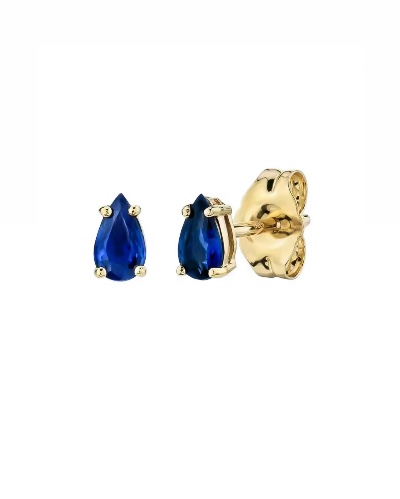 Monica Earrings Gold Blue